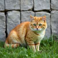 a random cat in a random place